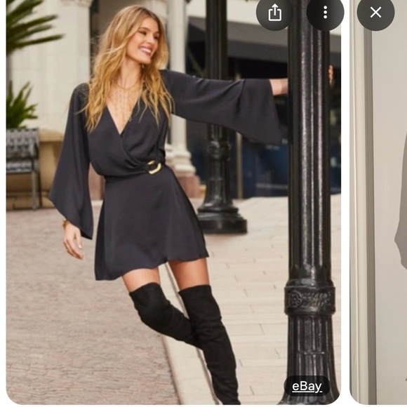 NWT Ramy Brook Mimi Embellished Black Dress size Small - Picture 1 of 5